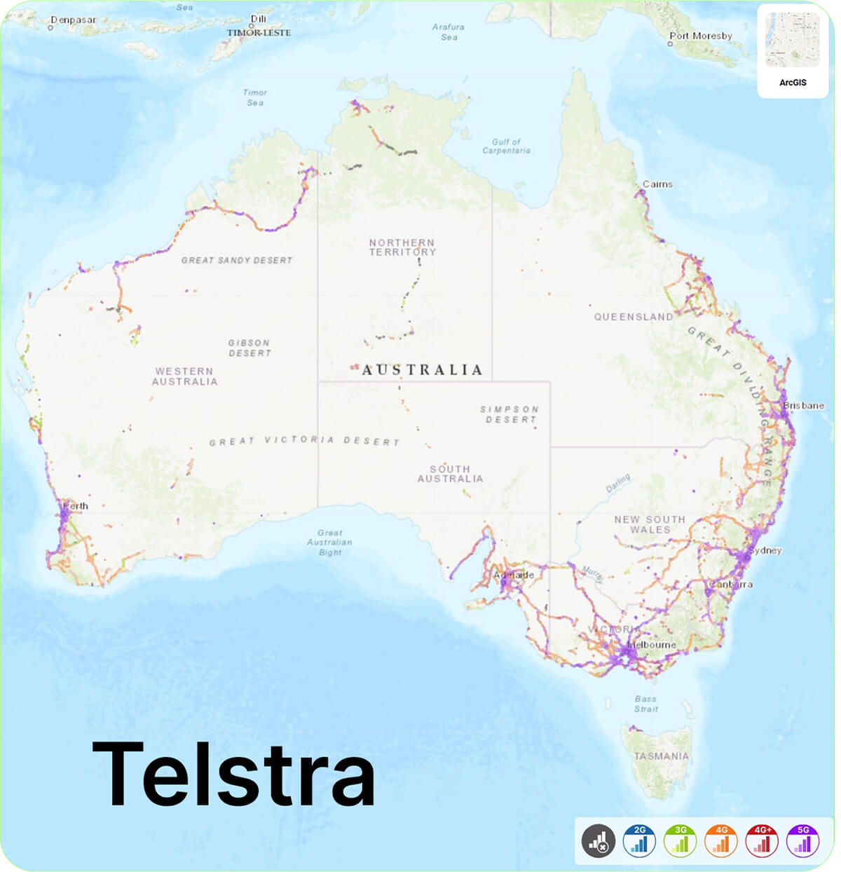 telstra 3g 4g 5g coverage map in australia