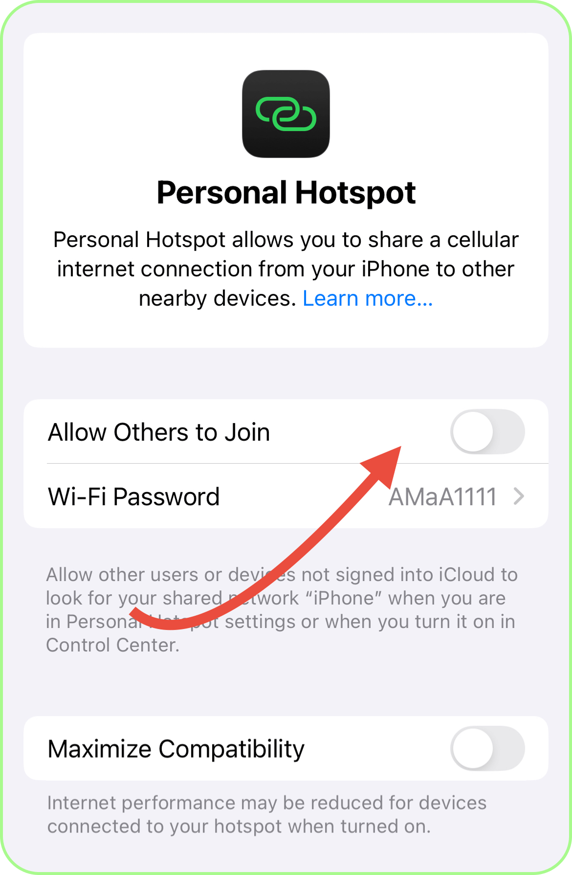 activate allow others to join