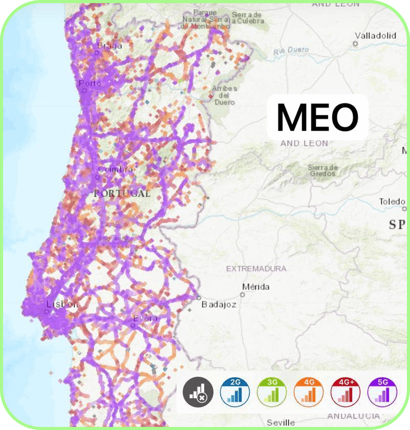 best coverage across portugal meo