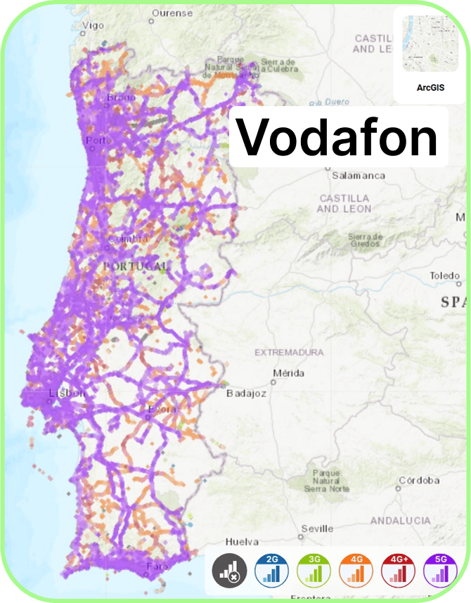 best coverage across portugal vodafone