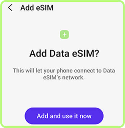 Choose Add and use it now