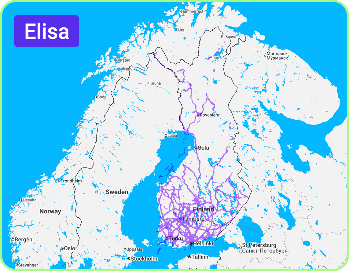Finland coverage map