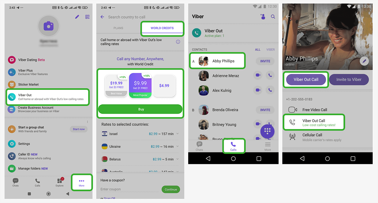 Viber Out with data only eSIM