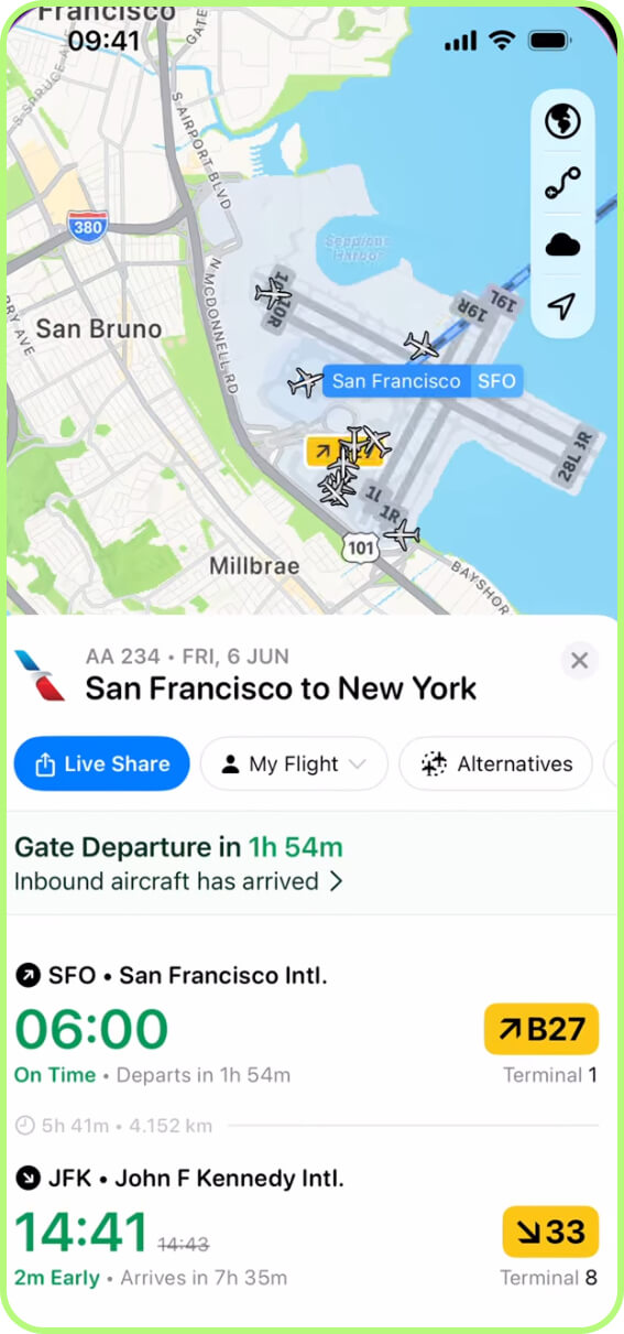 Flighty flight tracking app