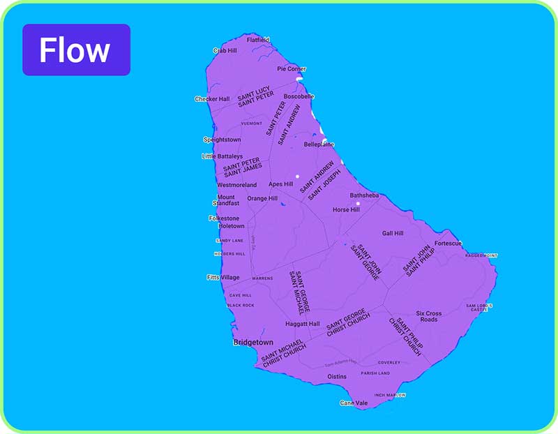 mobile coverage across flow