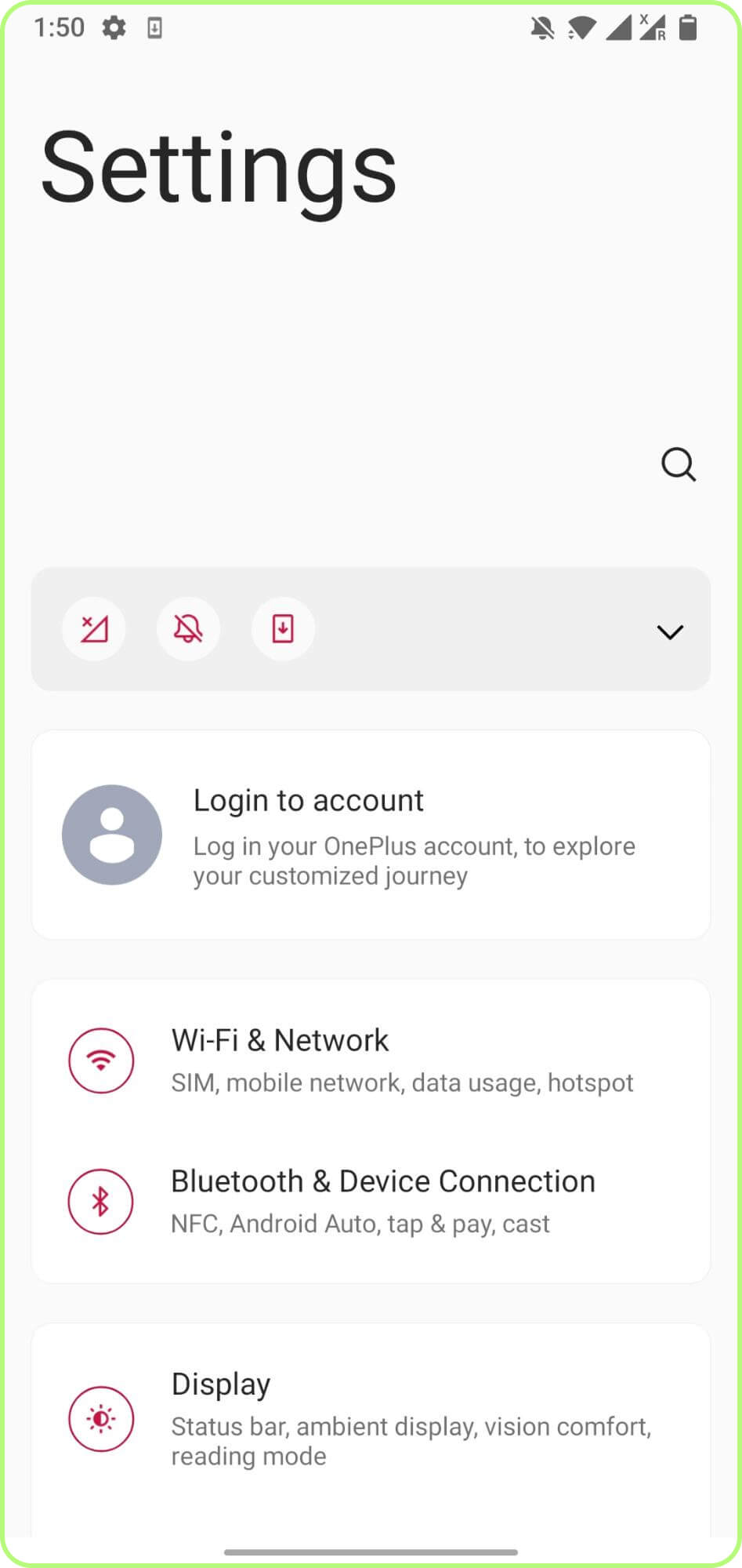 Go to Wi-Fi & Network or Connections