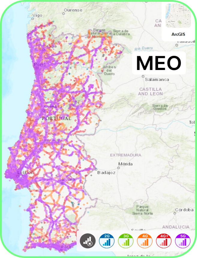 best coverage across portugal meo