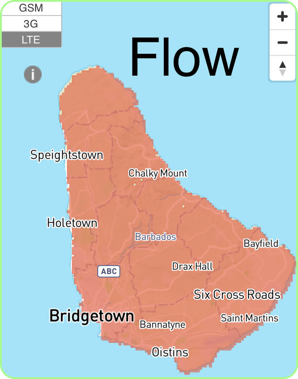 mobile coverage across flow