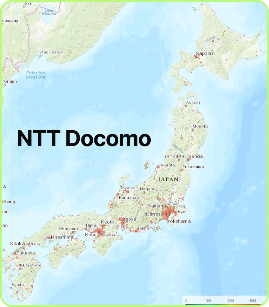 NTT Docomo coverage map Japan