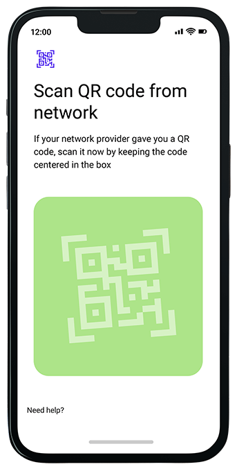 Scan QR code from network