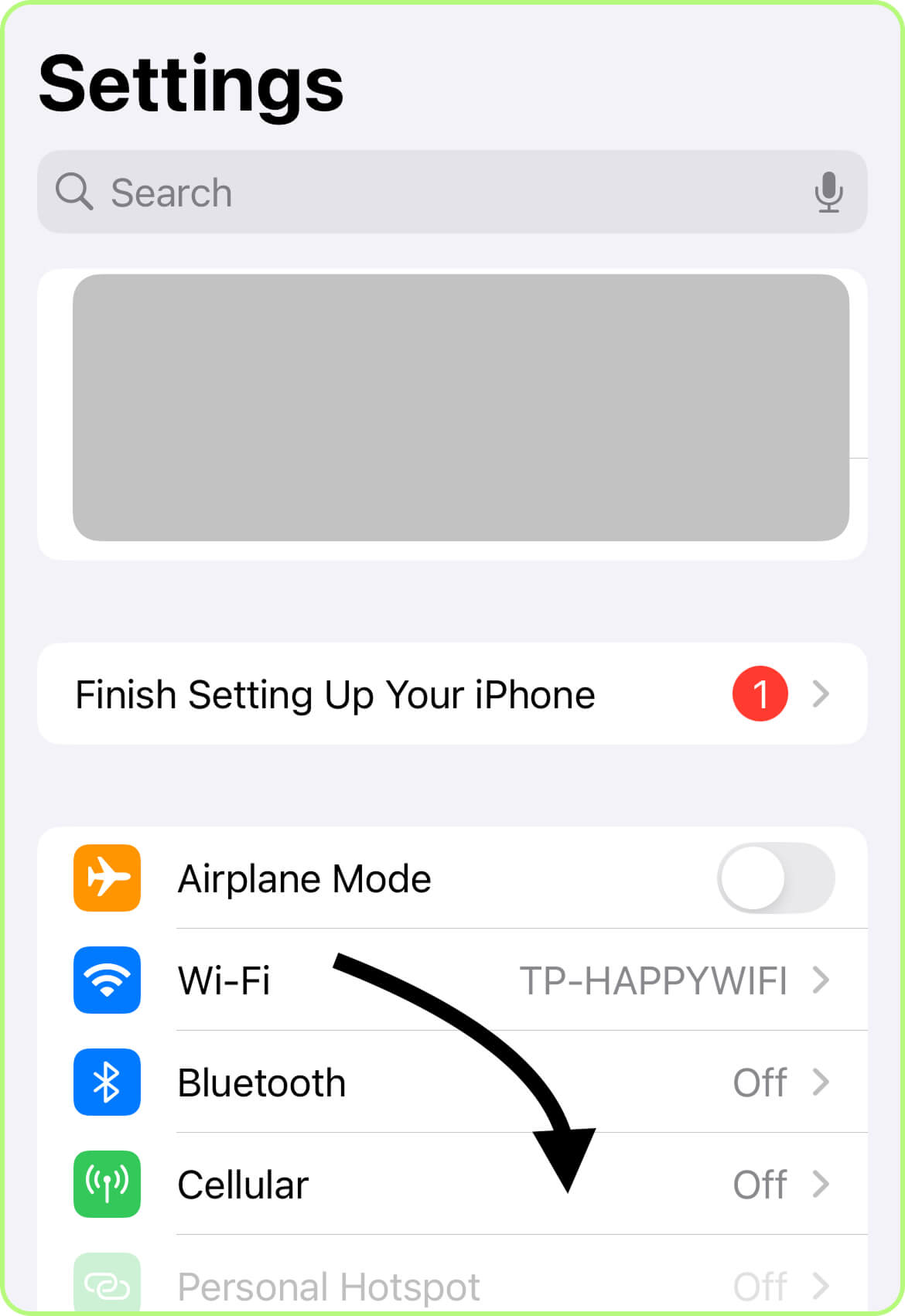 Run to Cellular or Mobile Data