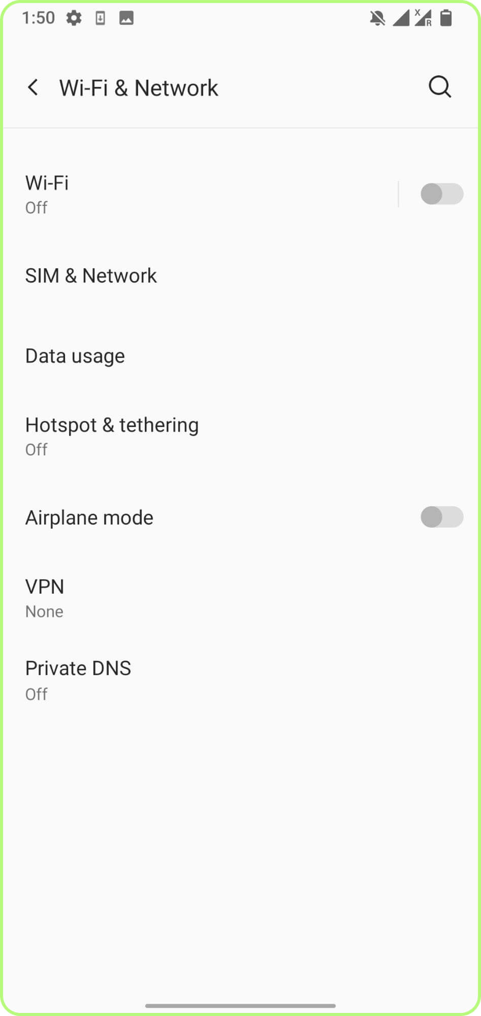 Tap SIM & Network or SIM Manager